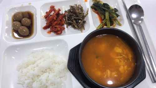 釜山外国語大学寮の食事18